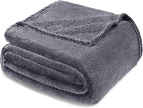 Miniatura 20 de Exclusivo Mezcla Manta de vellón para sofá, cama, súper suave y cálida, para uso en todas las estaciones, acogedora, afelpada, ligera, azul hielo