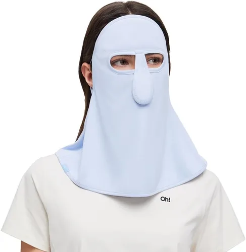 Miniatura 14 de Polaina para el cuello, máscara de protección solar, pasamontañas, bandanas de cara completa, cubierta de protección solar UPF50+ con bucles