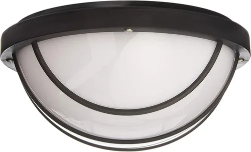 Miniatura 2 de Nuvo SF77/859 Mamparo 1-Light Round Cage 75W A19, negro texturizado