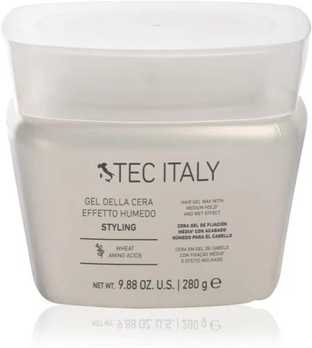 Tec Italy Gel Della Cera Effetto Humedo Gel para el cabello de fijación media para todo tipo de cabello, acabado de aspecto húmedo, define