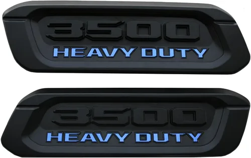 Miniatura 5 de Par de emblemas nuevos 3500 de reemplazo para 3500 Heavy Duty, insignias laterales izquierda y derecha, capó 68362221AB 68362220AB 2019-2022