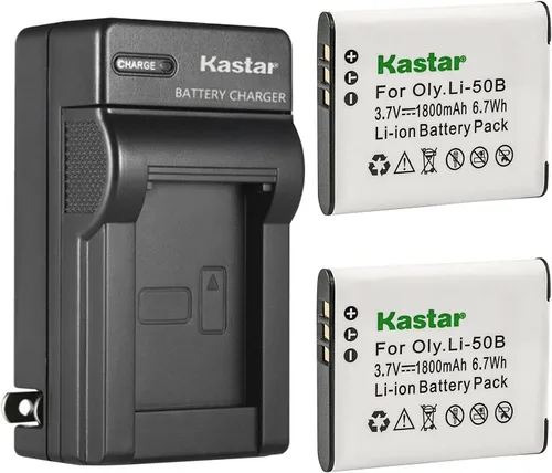 Miniatura 5 de Kastar Cargador de batería de pared AC para Olympus Li-50B, Traveller SH-25MR, SP-720UZ, SP-800, SP-810, SP-815UZ, Stylus 1010, 1020, 1030SW, 9000