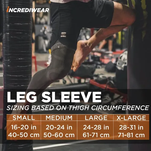 Miniatura 2 de Incrediwear Paquete de 2 mangas de pierna Manga larga de pierna de longitud completa para aliviar el dolor de piernas y recuperación muscular