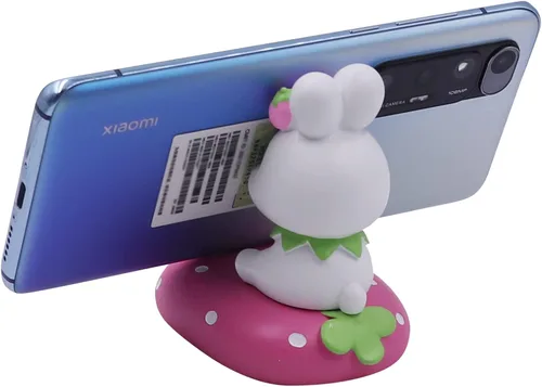 Miniatura 6 de Lindo conejo teléfono móvil soporte animal Smartphone escritorio soporte para todos los teléfonos móviles Bunny teléfono soporte escritorio ornamento