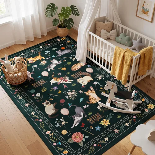 Miniatura 13 de Unirea Alfombra pequeña lavable beige de 2 x 3 para puerta de entrada interior, antideslizante, alfombra de entrada de animales suave para cocina