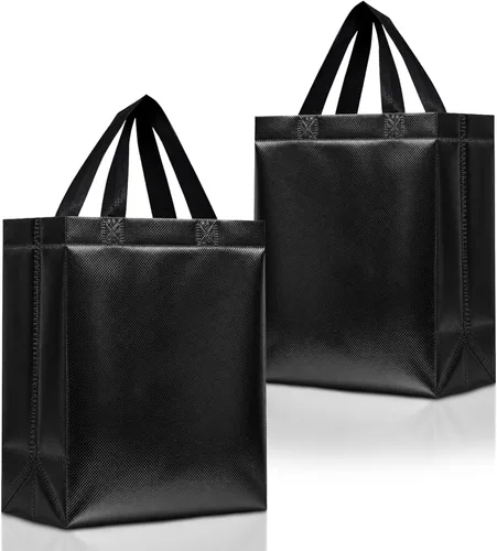 Miniatura 15 de Nush Nush Bolsas de Regalo Rojas Tamaño Mediano – Juego de 12 Bolsas de Regalo Rojas Brillantes Reutilizables con Asas - Bolsa Ideal para Regalos