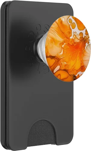 Miniatura 7 de Tinta Naranja Abstracto Ilustración Teléfono Popper Mármolado PopSockets Estándar PopGrip