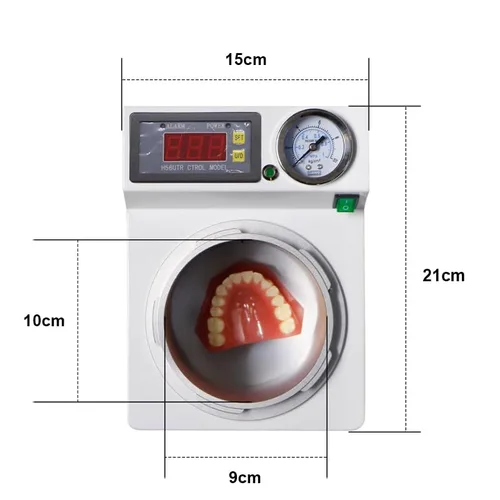 Miniatura 6 de Polimerizador de laboratorio de presión de reparación de plantación instantánea de implante portátil 65W, base de prótesis autoconsolidante 4 en 1