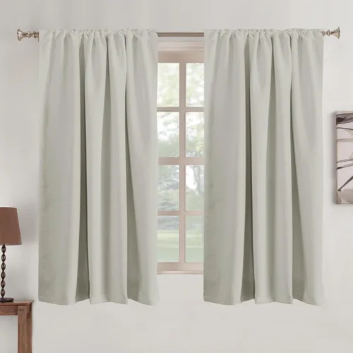 Miniatura 67 de Turquoize Cortinas Opacas para Tratamiento de Ventana con Trabillas Traseras para Sala de Estar/Dormitorio, Tratamientos de Ventana con Aislamiento