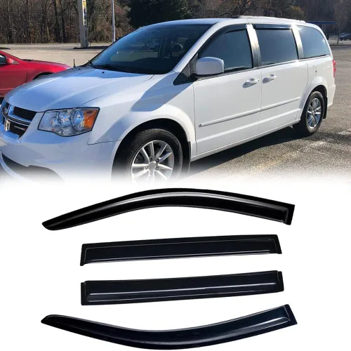 Miniatura 20 de Deflector de ventilación para visera lateral para Chevy Silverado/GMC Sierra 1500/2500HD/3500HD Crew Cab, Yukon XL/Suburban/Avalancha 2007-2014, 4