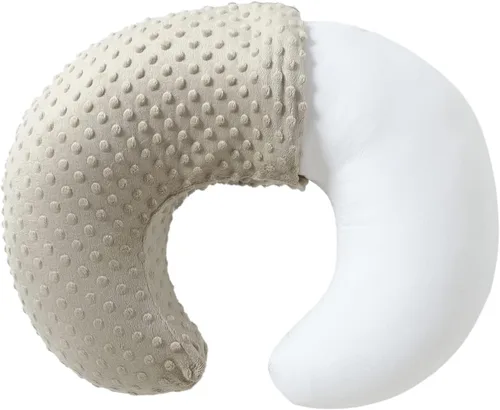Miniatura 12 de Almohada de lactancia y posicionador corporal para bebé con funda premium para lactancia para niños y niñas, almohada de alimentación con funda Azul
