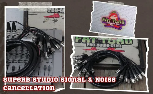 Miniatura 7 de Fat Toad Cable de serpiente XLR de 16 canales de 10 pies (ShieldedPRO X Series) – Cable de conexión de audio para estudio, escenario, interfaz