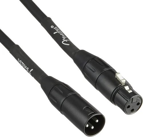 Fender - Cable de micrófono serie profesional, XLR, negro, 10 pies