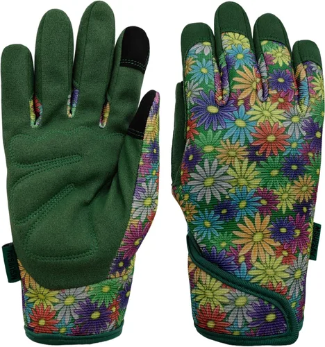 Miniatura 39 de Guantes de jardinería a prueba de espinas y resistentes a pinchazos con agarre, guante de jardín para mujer, regalos de cuero para trabajo en el 1