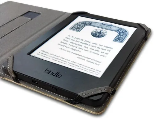 Miniatura 3 de Funda universal de lino natural para lector de libros electrónicos de 6 pulgadas (azul egeo)