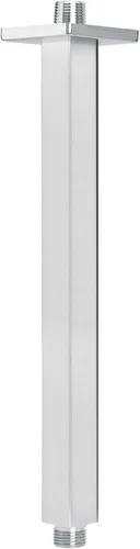 Miniatura 19 de NearMoon Brazo de ducha montado en el techo con brida, conexión universal 1/2 NPT brazo de ducha cuadrado recto para cabezal de ducha de lluvia Cromo