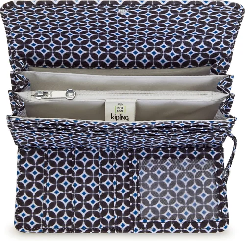 Miniatura 3 de Kipling Money Land para mujer, tecnología RFID anti-hacker, billetera de nailon a presión