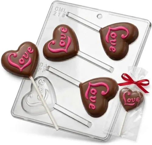 Miniatura 4 de Molde de caramelo de chocolate Love on a Heart Lollipop 218