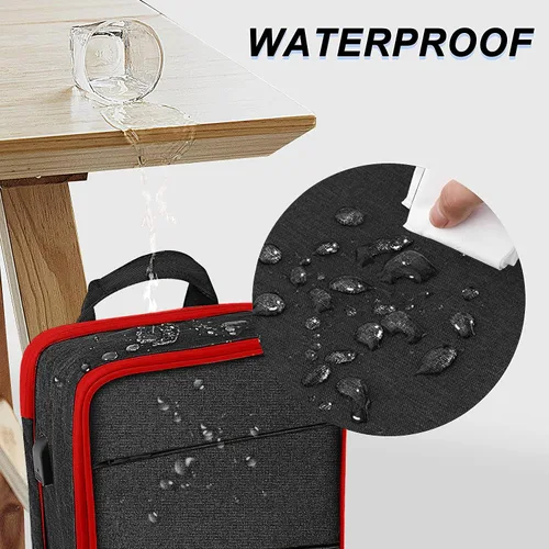 Miniatura 4 de ZINZ Mochila delgada y expandible para laptop con funda de 15, 15.6 y 16 pulgadas, bolsa resistente a derrames para notebooks, estuche