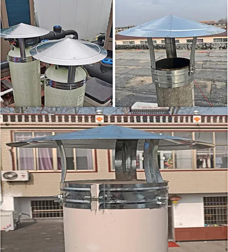 Miniatura 7 de Tapa de chimenea con tapa de cono, tapas de chimenea Ventilación de techo, tapa de lluvia de chimenea, estufa de escape de chimenea, estufa