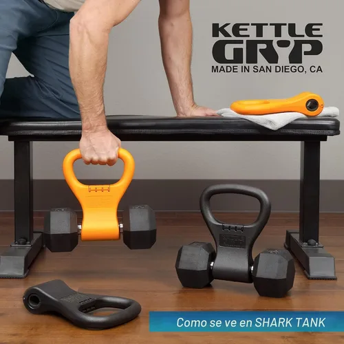 Miniatura 2 de Kettle Gryp - El original - Como se ve en SHARK TANK! Convierte tus mancuernas en pesas rusas - Fabricado en EE. UU. - Mango de agarre