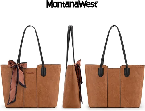 Miniatura 5 de Montana West - Bolsos de mano para mujer, bolso tipo satchel con asa superior mediana