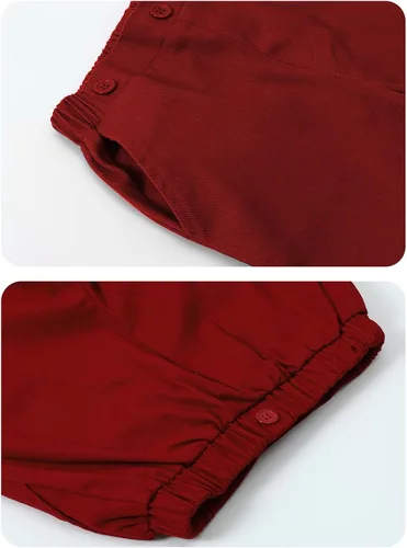Miniatura 22 de A&J DESIGN Conjunto de ropa formal para niños pequeños con tirantes y tirantes