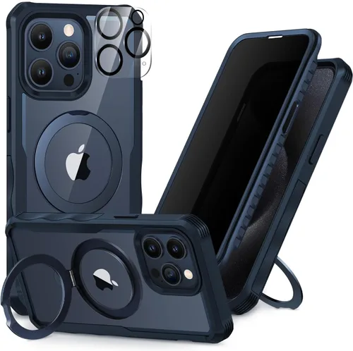 Miniatura 101 de CENHUFO Funda de privacidad para iPhone 11 Pro, funda de cuerpo completo con protector de pantalla de privacidad de vidrio templado 9H integrado