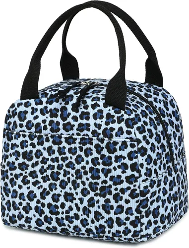 Miniatura 37 de Bluboon Bolsa de almuerzo para mujer, bonita bolsa de almuerzo de pana con correa para el hombro, reutilizable, aislada, gran capacidad