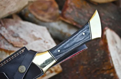 Miniatura 3 de Espada vikinga hecha a mano de acero J2 con funda de cuero