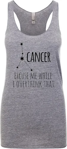 Miniatura 5 de Camiseta sin mangas con espalda cruzada para mujer, regalo para ella, camisas con refranes, camiseta de yoga, zodiaco