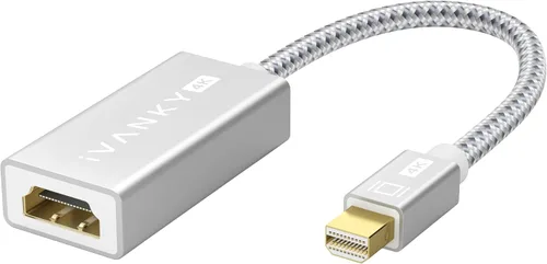 Miniatura 9 de IVANKY Adaptador Mini DisplayPort a HDMI 4K@30Hz Paquete de 2, Thunderbolt 1 y 2 a HDMI, Adaptador Mini DP a HDMI para MacBook Air/Pro, Surface