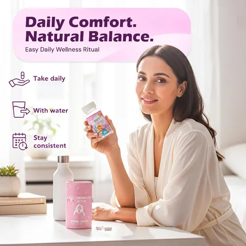 Miniatura 4 de Probióticos para mujeres, cápsulas probióticas vaginales con Lactobacillus y prebióticos que apoyan el equilibrio del pH vaginal, flora saludable