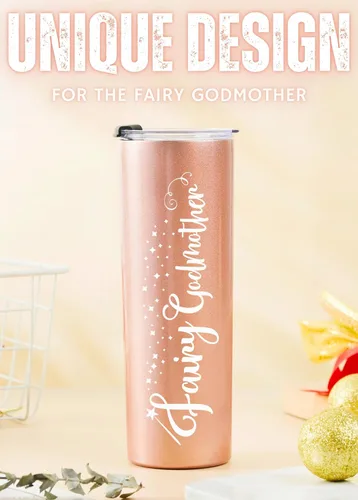 Miniatura 3 de Onebttl "Will You be My Godmother", regalos de propuesta de madrina para mejor amiga, tía, hermana, vaso de acero inoxidable delgado de 20 onzas