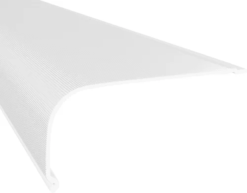Miniatura 19 de KASTLITE Reemplazo de la cubierta de luz curvada debajo del gabinete, difusor de lente acrílico blanco liso para debajo del gabinete, 12 pulgadas
