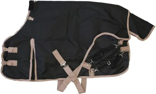 Miniatura 5 de Manta impermeable de poni 1200D, color negro, 50
