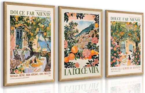 Miniatura 9 de Cyebmo Juego de 3 pinturas enmarcadas de animales del bosque, decoración de pared de animales salvajes del bosque, decoración de pared, pintura