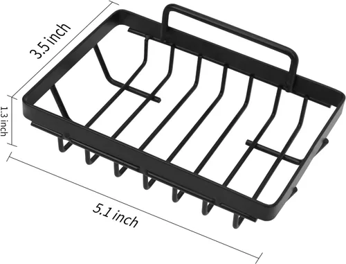 Miniatura 2 de Soporte para Jabonera Carrie Joe Sin Perforación Acero Inoxidable 304 Resistente al Óxido Montado en la Pared Soporte para Jabón y Esponja para Baño