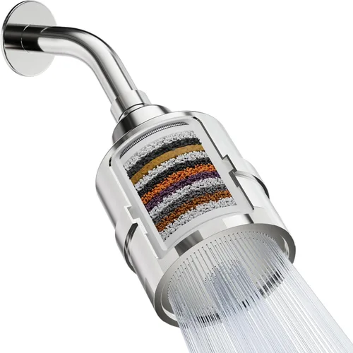 Mist Cabezal de Filtro de Ducha para Agua Dura Mejora la Piel, el Cabello y las Uñas - Cabezal de Ducha Filtrado Compacto de Alto Rendimiento con