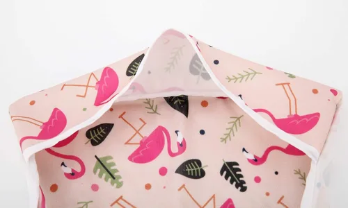 Miniatura 7 de Babero de bebé manga camisa con bolsillo 1-3 años pintura para niñas (Flamingo Cactus)