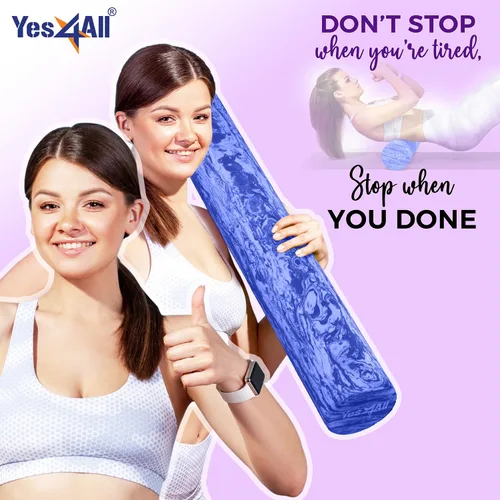 Miniatura 5 de Yes4All Rodillo de espuma EVA firme para la espalda - Rodillo redondo para la espalda para ejercicio, yoga y pilates 12/18/24/36 pulgadas N.