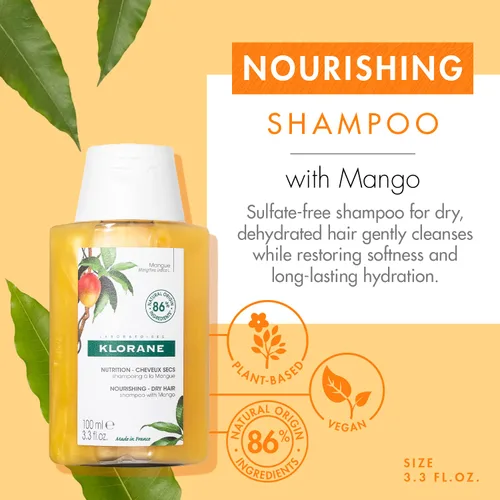 Miniatura 2 de Klorane Champú Nutritivo con Mantequilla de Mango 13.5 oz