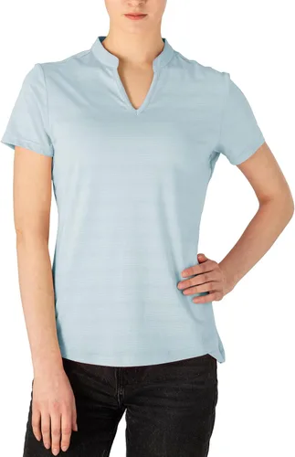 Miniatura 43 de Gopune Polo de golf con cuello en V para mujer, sin cuello, manga corta, ligera, de secado rápido, camisetas de tenis para correr