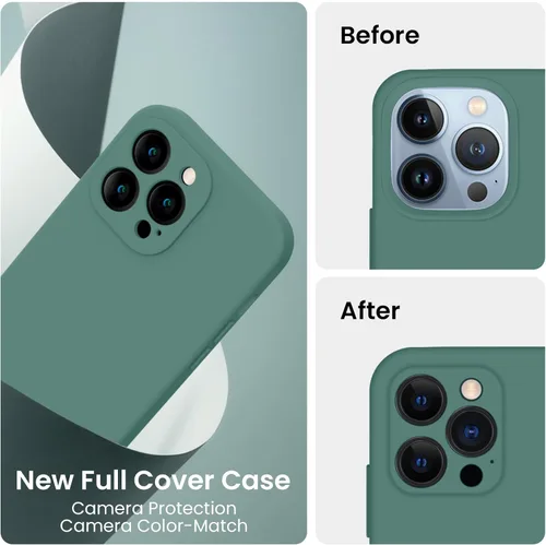 Miniatura 3 de FireNova Funda diseñada para iPhone 13 Pro Max, Funda de Teléfono de Silicona [Protección de Cámara] con [2 Protectores de Pantalla], Forro