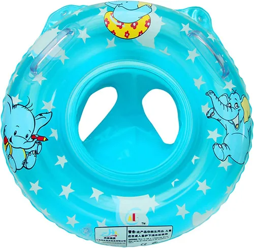 Miniatura 8 de Sealive Flotador de piscina infantil, anillo de natación para bebé con asiento para niños pequeños barco y doble asa, primeros flotadores de piscina