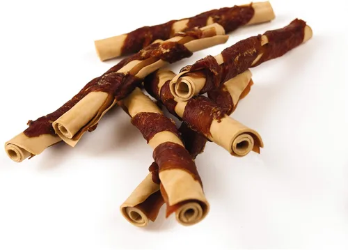Miniatura 3 de DreamBone Masticables envueltos en pollo, 8 unidades, masticables sin piel cruda para perros, grandes, 8