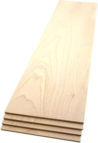 Miniatura 13 de Tablones de Madera Dura de Arce - Paquete de 2 Madera de Arce Dura para Manualidades de Madera Sin Terminar - 1/8'' (3mm) Madera Dura 100% Pura