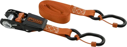 Erickson 31405 Mini correa de trinquete ligera (con cerraduras de tapa, 3/4 pulgadas x 10 pies, 600 libras), paquete de 4
