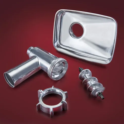 Miniatura 3 de STX TurboForce II "Platinum" Moledora de carne eléctrica y máquina para hacer salchichas de servicio pesado: 6 placas de molienda, 3 cuchillas