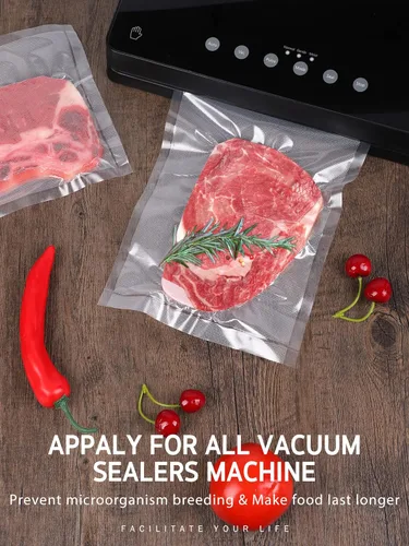 Miniatura 6 de Bolsas selladoras al vacío Syntus para alimentos, 6 rollos de 27.9 cm x 4.9 m, bolsas selladoras al vacío de grado comercial sin BPA